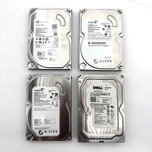 Mixed Lot of 4 SATA Good Seagate 1TB 500GB Dell 160GB Hard Drive 7200RPM‎ 3.5